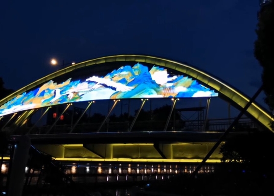 Hot Sale Transparent Led Display Glass Mesh Screen P16 LED Modules Outdoor